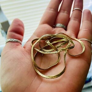 14 karat 24 inch Gold fill Snake Chain Necklace